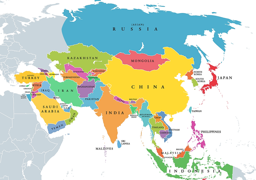 How Many Countries Are There In Asia?