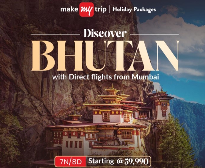 MakeMyTrip introduces exclusive Charter Services to bring Mumbai closer to Bhutan 