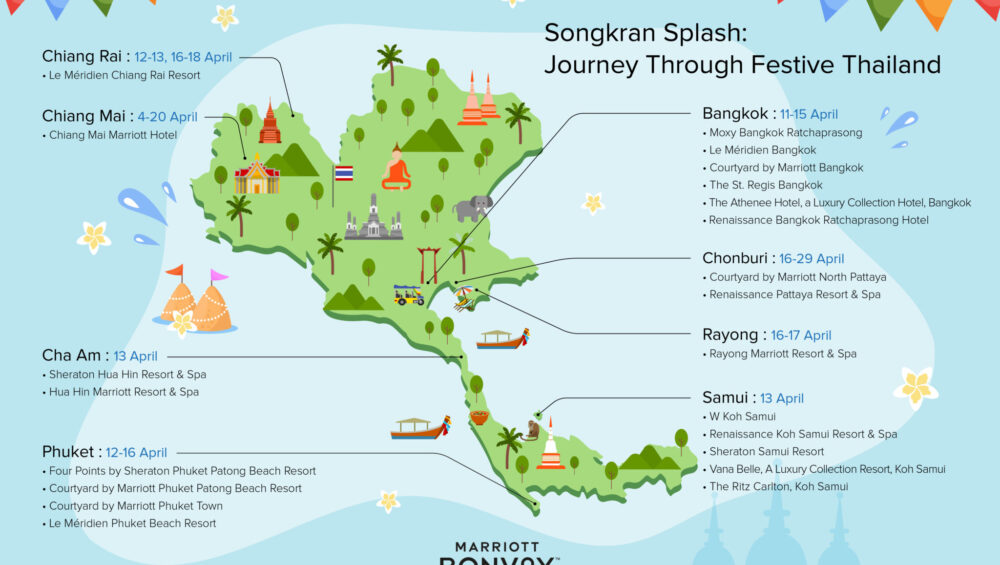 Marriott Bonvoy makes a splash in Thailand with Songkran celebrations