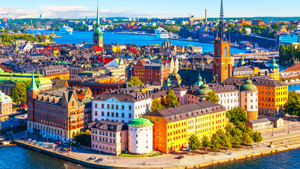 Aerial Panorama Of Stockholm, Sweden